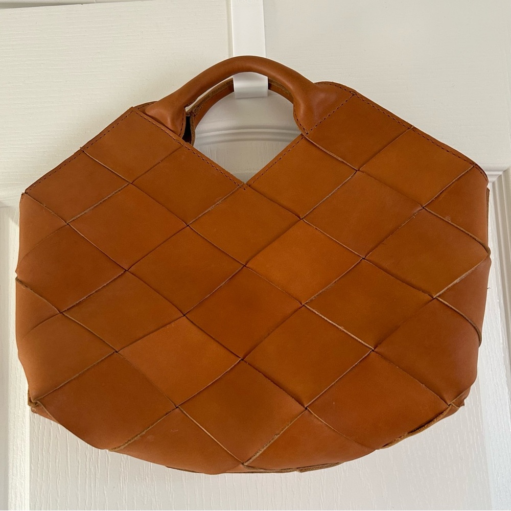 Parker Clay Acacia Woven Crossbody Bag